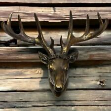 Elegant Resin Stag Head Wall Mount - Majestic Deer Antler Wall Decoration picture