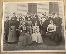 Locust Corner Academy Class Of 1901-2 Clermont County, Ohio Old Photo picture