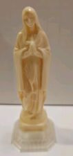 Vintage Plastic Virgin Mary Madonna Mother Of Jesus Made In Italy Praying Figure picture
