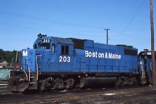 Original Train Slide Boston Maine #203  06/1986 Youngstown OH #13 picture