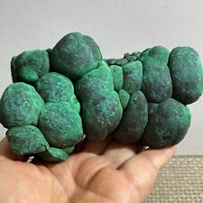 713g Natural glossy Malachite transparent cluster rough mineral sample picture