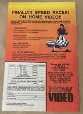 Speed Racer 1989 Print Ad comic promo retro anime 80s video VHS collection advrt picture