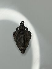 Vintage Catholic “ O Mary Conceived Without Sin Pray For Us” Charm Pendant  picture