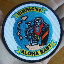 US NAVY RIMPAC 1984 ALOHA BABY Tomcat Hawaii CRUISE SHIPS USN PATCH picture