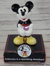 Disney February is a Sparkling Amethyst  Mickey Mouse Birthstone Enesco picture
