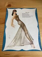Vintage Alberto Varga Esquire pinup calendar page “Lucky You” 1947 picture