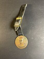 Antique 1917 WWI General  Pershing & Ferdinand Foch Watch Fob- Tarnished picture