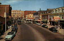 Attleboro Massachusetts MA Street Scene Store Storefront 1930s-50s Postcard picture