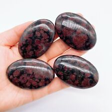 1PC Natural Garnet Palm Crystal Stone Mineral message tool Home Decor picture