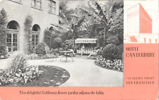 Hotel Canterbury-San Francisco, California CA-antique 1946 posted postcard picture