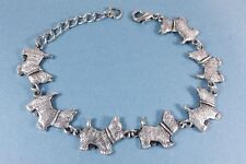  Adjustable Scottie Terrier  Bracelet antique silver plated  picture