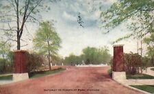 Vintage Postcard 1913 Gateway To Humboldt Park Roadways Drive Chicago Illinois picture