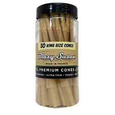 Authentic Blazy Susan Unbleached King Size pre rolled Cones 50ct Pack Bottle picture
