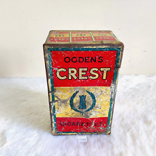 1930s Vintage Ogden's Crest Cigarette Advertising Litho Tin Box England CG469 picture
