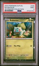 2018 POKEMON SCARLET AND VIOLET 151 POSTER COLLECTION BULBASAUR PROMO PSA 9 #046 picture