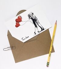 Custom Holiday Postcard with Envelope. Valentine’s Day gift picture