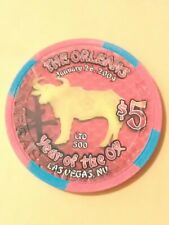 2009 THE ORLEANS CASINO LAS VEGAS NEVADA HARD TO FIND YEAR OF THE OX $5.00 CHIP picture