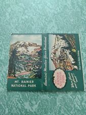 Vintage Matchbook Cover VM1 Collectible Mount Rainier Washington national Park picture