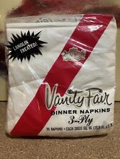 Vintage Vanity Fair 75 3-Ply Dinner Napkins Lanolin Unopened NOS Boutique picture