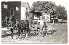 Grand Union Tea Company Wagon, Antique Occupational RPPC Photo Postcard picture