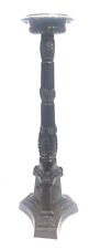Antique Louis Bronze Alter Neoclassical Column Candle Stick Holder 25.25