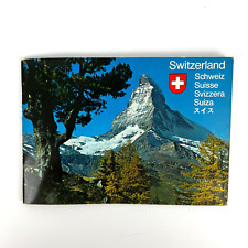 Vintage Switzerland Travel Brochure 1982 Color Photos and Map Swiss Tourism picture
