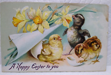 Tucks Easter Greetings Postcard Baby Chicks Helena J. Maguire 1908 Series 112 picture