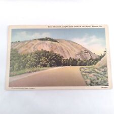 Georgia -Stone Mountain- As Seen From Road Near Atlanta c1937 Postcard Post 1938 picture
