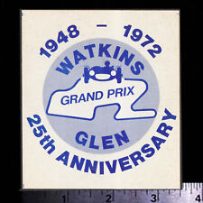 WATKINS GLEN Grand Prix 1948-1972 - Original Vintage 70's Racing Decal/Sticker picture