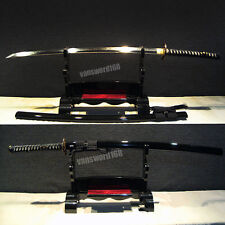 T10 Clay tempered handmade japanese samurai katana sword real CHOJI hamon sharp. picture