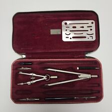 Vintage Unitech Royal Drafting Tool Set 122-MMZ In Zipper Case, *Incomplete* picture