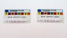 RARE VINTAGE DINERS CLUB CARDS LOT OF TWO FROM THE YEARS 1977-78 AND 1978-79 picture