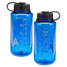 Star Trek Classic Enterprise and Command Logo 32 oz Blue Tritan Sport Bottle NEW picture