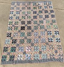 Vintage 1930’s Hand Stitched-Hand Made Quilt 72”x90” picture