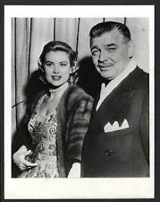 CLARK GABLE + GRACE KELLY VINTAGE 1954 ORIGINAL PRESS PHOTO picture