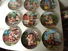9 M.J. Hummel Danbury Mint Little Companions 8” Collector Plates Numbered TV2794 picture