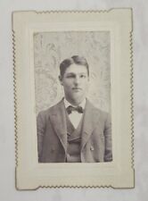 1894 Minette Picture of Young Man in Suit Scalloped Edges Identified  picture