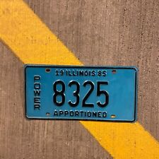 1985 Illinois APPORTIONED POWER License Plate Garage Auto Tag Car 8325 picture