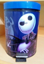 Tim Burton's THE NIGHTMARE BEFORE CHRISTMAS Blue, Metal Trashcan with foot lever picture