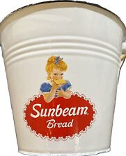 Sunbeam Bread Enamel Advertising Bucket New picture