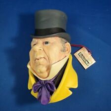 GORGEOUS BOSSONS VTG 1964 CHALKWARE HEAD CONGLETON ENGLAND - Mr Micawber #22 picture
