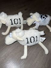 Lot of 3 Serta Sheep 101 & 6 With Anniversary Jacket Blue Eyes Plush Animals picture