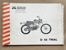Motobecane Motoconfort Type D55 Trial Spare Part Catalog French Texts picture