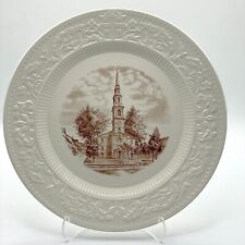 Vintage Wedgwood Brown University First Baptist Church 1930s Collectable Plate 1 picture