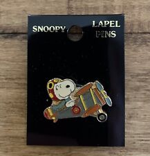 Vintage Peanuts Snoopy Red Baron Flying Ace Airplane Lapel Pin picture