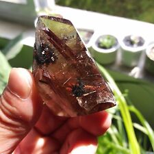 59g   Rare Natural  “Cupric hair” quartz crystal point healing D532 picture
