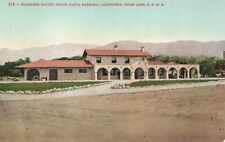 Postcard CA Santa Barbara Southern Pacific Depot Railroad Train Station picture