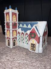 Holiday Expressions Christmas Village Porcelain Church Cathedral Building picture