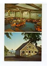 Kittery Point ME postcard, dock, Gulf Sign, Cap'n Simeon's, interior, exterior picture