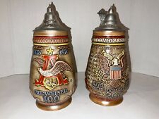 100 Year & 200 Year Commemorative STEIN Budweiser Anheuser Busch  1876 1776 USA picture